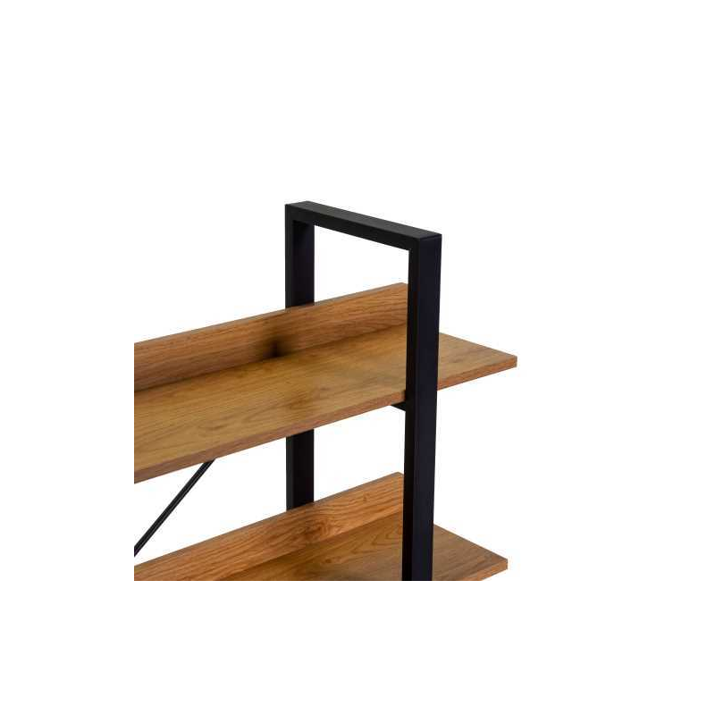 Scaffale metallo legno Achille 3 piani cm120x28h108