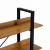 Scaffale metallo legno Achille 3 piani cm120x28h108