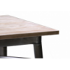 Tavolo ferro bristol top in legno galvanizzato cm160x80h76