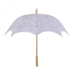 Ombrello pizzo traforato bianco cmÃ¸80x67