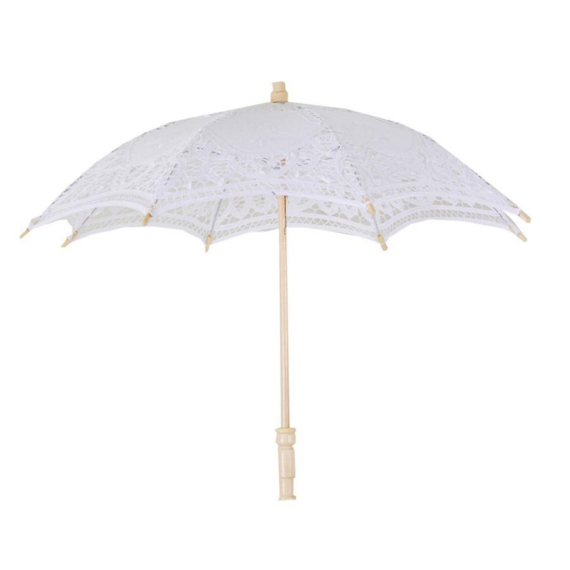 Ombrello pizzo bianco cmÃ¸60x44