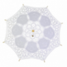 Ombrello pizzo bianco cmÃ¸60x44