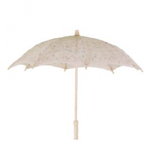 Ombrello pizzo traforato crema cmÃ¸60x4h44