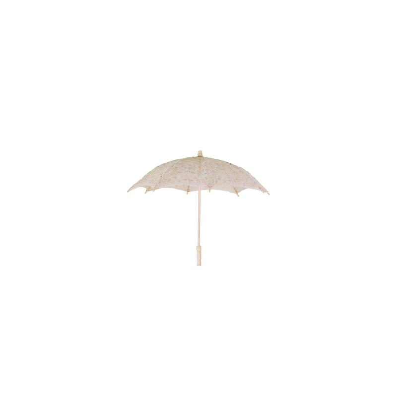 Ombrello pizzo traforato crema cmÃ¸60x4h44