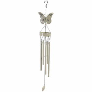 Campanello metallo farfalla cm15,5x12h111