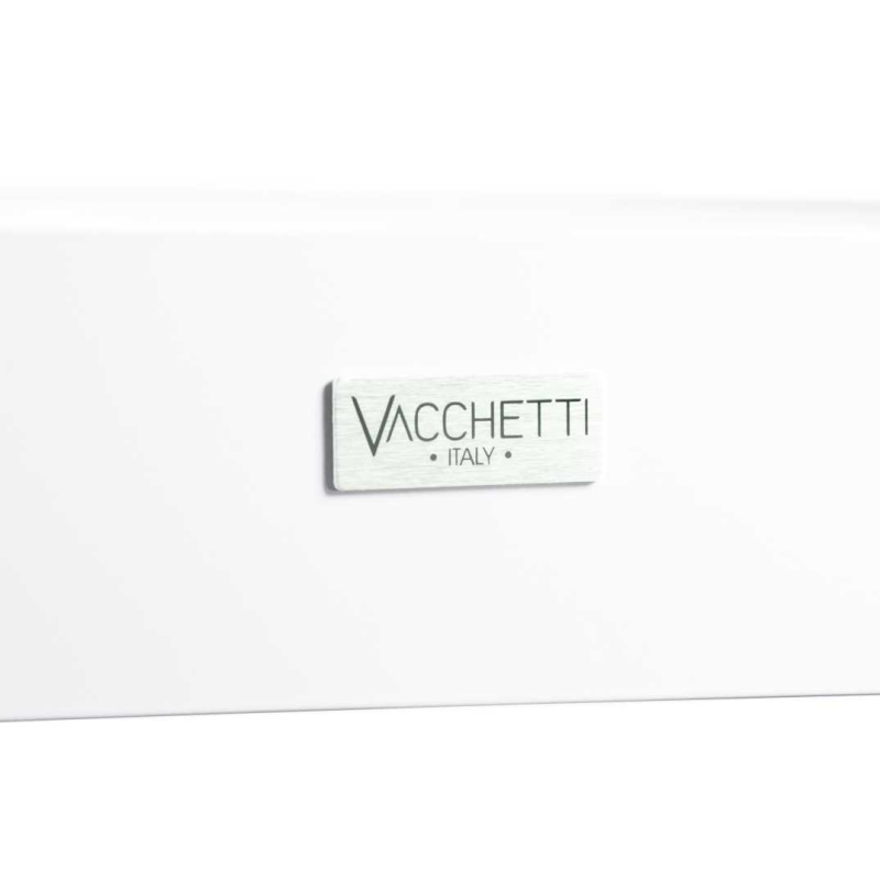 Set Tavolo alluminio + 4 Sedie alluminio sullivan bianco con textilene bianco cm 55x46h43/88