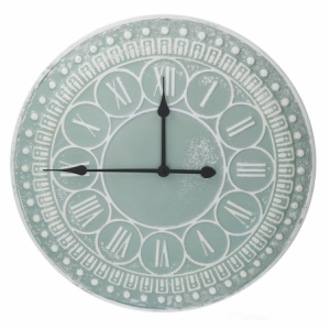 Orologio metallo verde cmø59x3