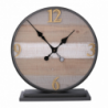 Orologio tavolo legno metallo cm43,9x11,9h48