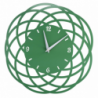 Orologio metallo cerchi verde tondo cm ø40h2