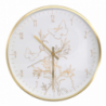 Orologio alluminio farfalle bianco tondo cm ø31,6h4,9