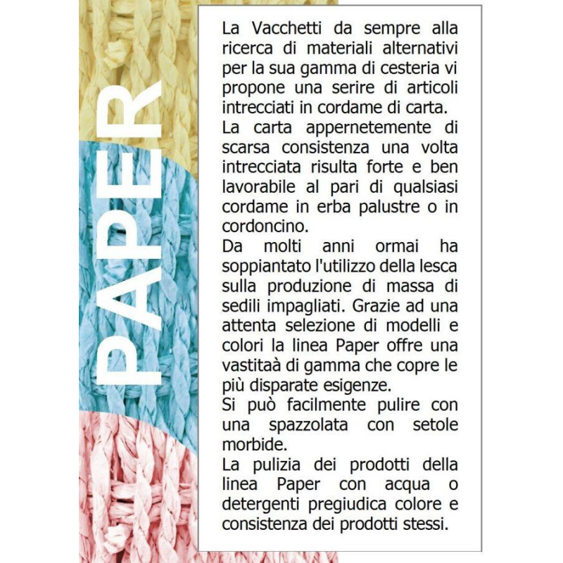 Cestone paper bianco 1-2 angol c/foderacm40x40h53
