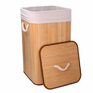 Zoom Cestone bambù naturale cm 35x35h60