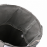 Cestone tessuto sacco grigio tondo pieghevole cm ø40h55