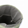 Cestone tessuto sacco verde tondo pieghevole cm ø40h55