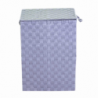 Cestone poliestere 1-3 grigio foderato rettangolare cm40x30h55