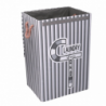 Cestone tessuto laundry grigio con coperchio cm40x30h60