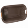 Cassetto plastica tortora cm32x20h14