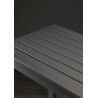 Set Tavolo alluminio + 4 Sedie alluminio sullivan impilabile antracite cm 55x46h43/88