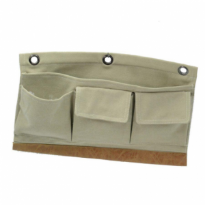 Portatutto tessuto crema 3 tasche cm38xh24,5x5