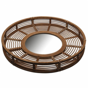 Zoom Specchio legno naturale tondo cm ø62x8,5