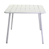 Set Tavolo metallo + 4 Sedie metallo Rovigo bianco cm 50x54h42/87