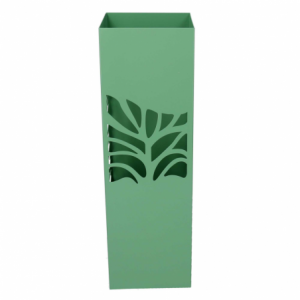Zoom Portaombrelli metallo albero verde quadro cm15,5x15,5h49