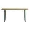 Salotto Tinos Ferro Verde Cuscino Ecru Moia