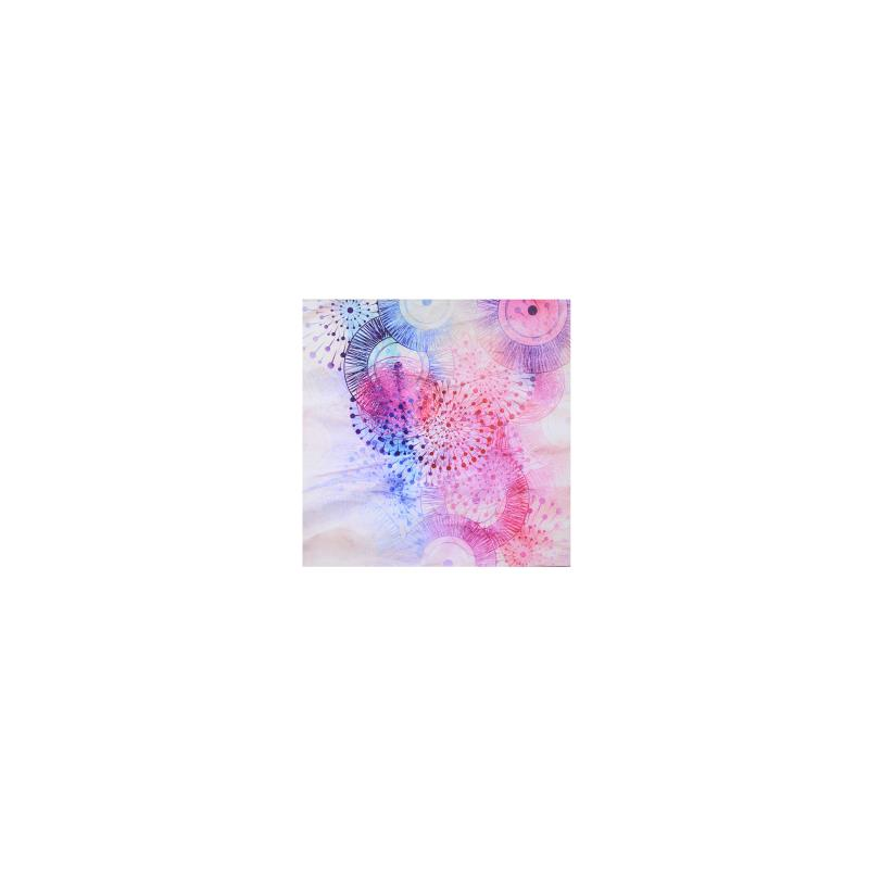 Quadro stampa bluetooth blu fucsia cm60x60x4