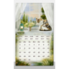 Quadro led con calendario bianco rettangolare cm30x50x1,8