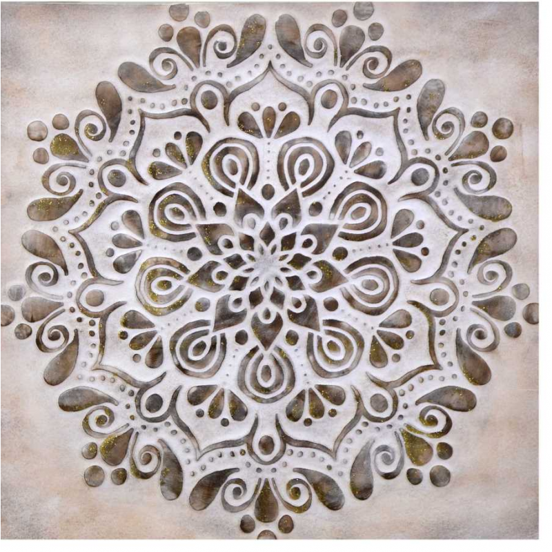 Quadro legno oro astratto quadro cm60x2,5x60