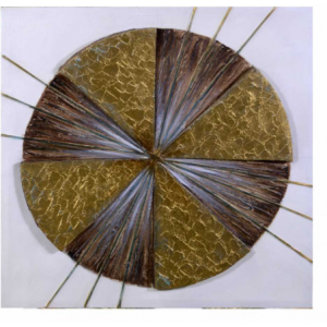 Quadro legno oro quadro cm80x3x80