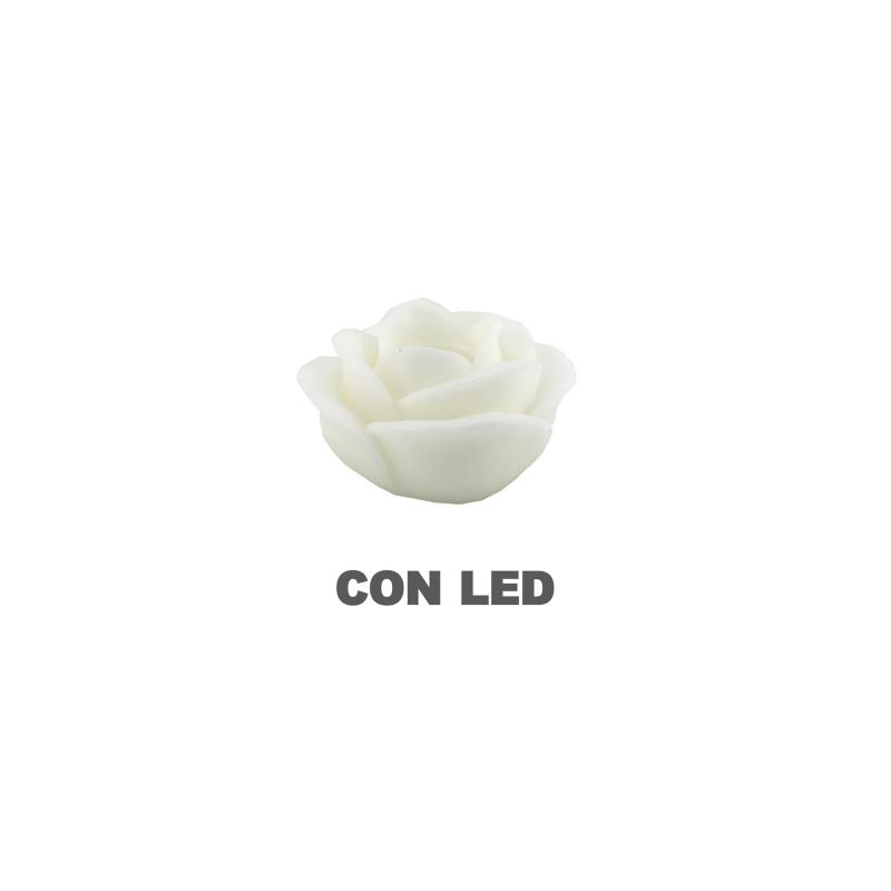 Candela led rosa bianco fontana cmÃ¸32h20