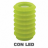 Candela led lanterna verde fontana cmÃ¸13,5h20