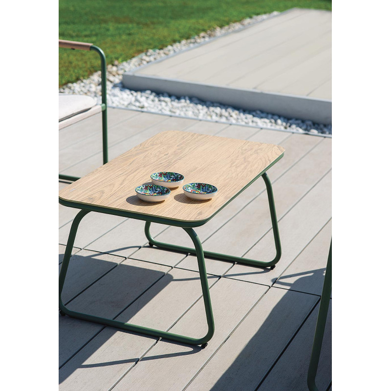 Salotto Tinos Ferro Verde Cuscino Ecru Moia