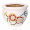 Coprivaso ceramica 1-3 girasole chiaro cmø30h21