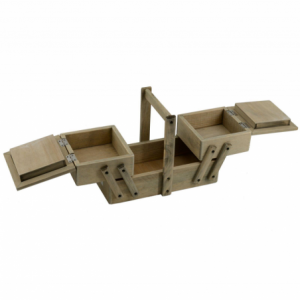 Zoom Portalavoro legno rosina 2 cassetti cm 27x14h19