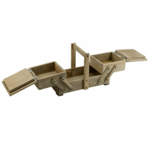 Zoom Portalavoro legno rosina 2 cassetti cm 33x16h22