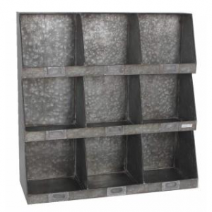 Portatutto metallo 9 posti cm61x21h61,5
