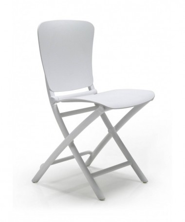 SET 4 SEDIE PIEGHEVOLI ZAC CLASSIC IN POLIPROPILENE BIANCO MADE IN ITALY