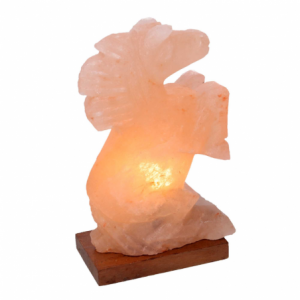 Zoom Lampada sale base legno cavallo con attacco cm15x8h30