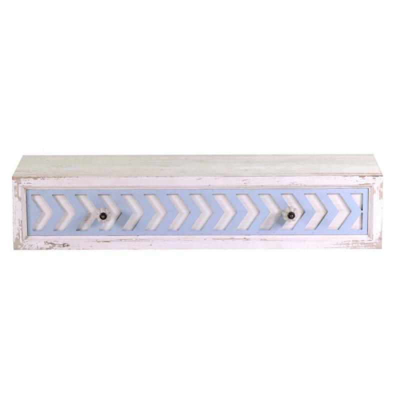 Mensola legno cipro con cassetto cm80x21h16,5