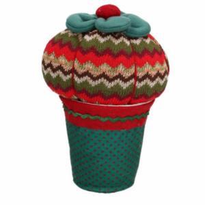 Fermaporta tessuto rosso verde cactus cmø8/15h24