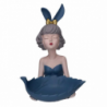 Donna resina svuotatasche blu cm24x26h32