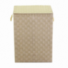 Cestone poliestere crema foderato 1-3 rettangolare cm40x30x55