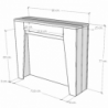 Consolle allungabile 90x25/211 cm Anea