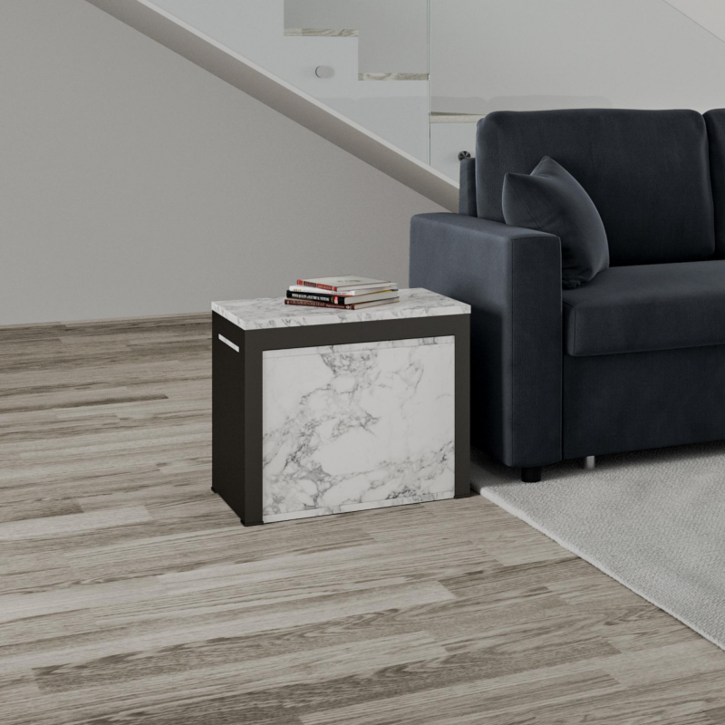 Panca allungabile 55x40/305 cm Walk telaio Antracite