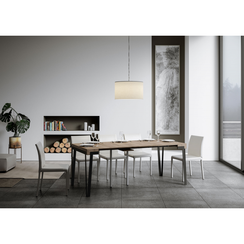 Consolle allungabile 90x40/300 cm Rio telaio Antracite