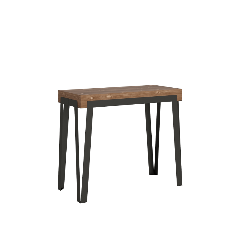 Consolle allungabile 90x40/290 cm Rio telaio Antracite