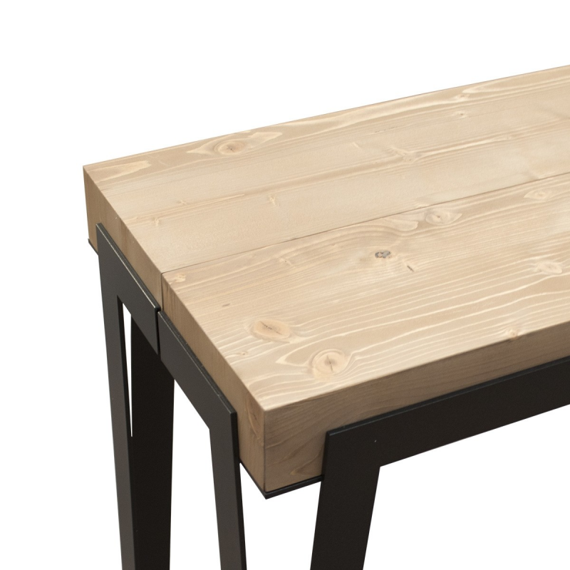 Consolle allungabile 90x40/290 cm Rio telaio Antracite