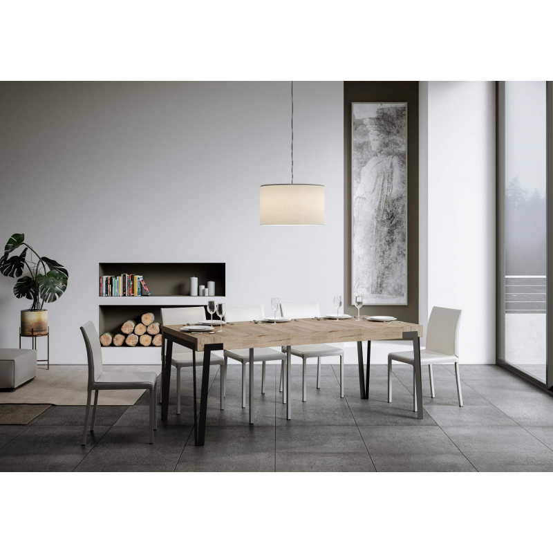 Consolle allungabile 90x40/300 cm Rio Premium telaio Antracite